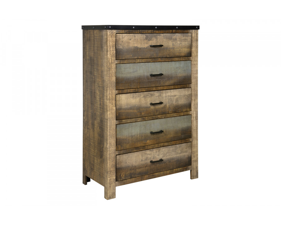 Coaster - Sembene 5-Drawer Chest in Antique Multi-Color