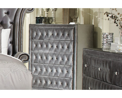 Coaster Deanna 5-Drawer Rectangular Chest - Gray