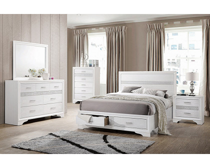 Coaster Miranda Queen 2-Drawer Storage Bed - White