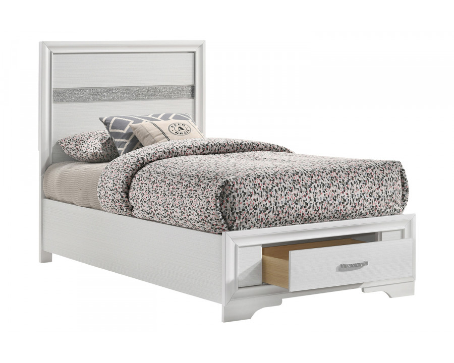 Coaster Miranda Twin Storage Bed - White