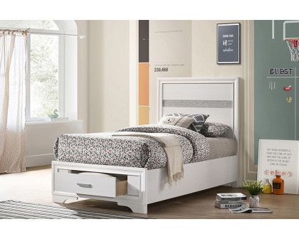 Coaster Miranda Twin Storage Bed - White