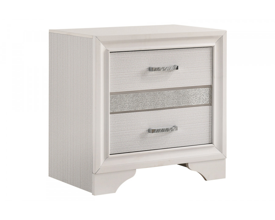 Coaster Miranda 2-Drawer Nightstand Tray - White