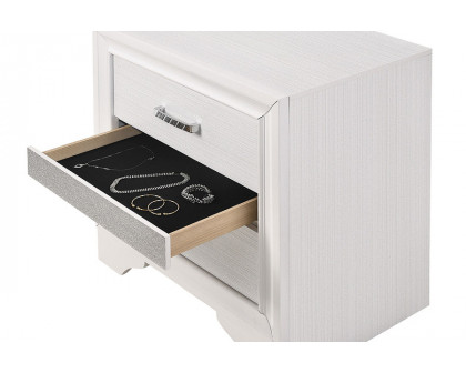 Coaster Miranda 2-Drawer Nightstand Tray - White