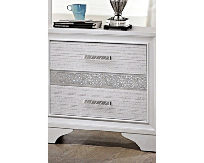 Coaster Miranda 2-Drawer Nightstand Tray - White