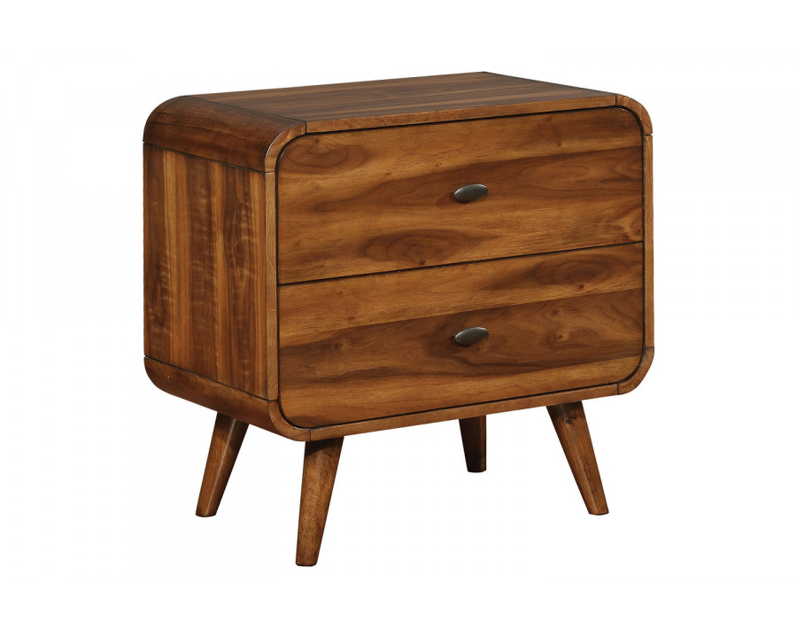 Coaster - Robyn 2-Drawer Nightstand in Dark Walnut