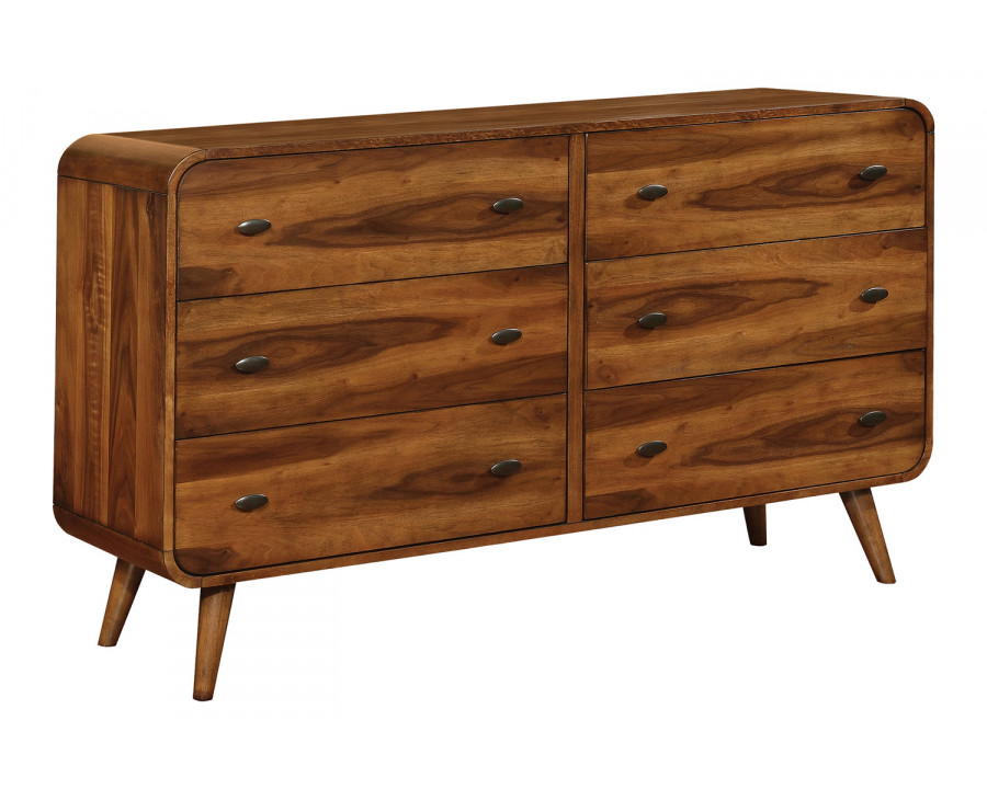 Coaster - Robyn 6-Drawer Dresser in Dark Walnut