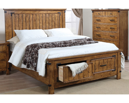 Coaster Brenner Full Storage Bed - Rustic Honey