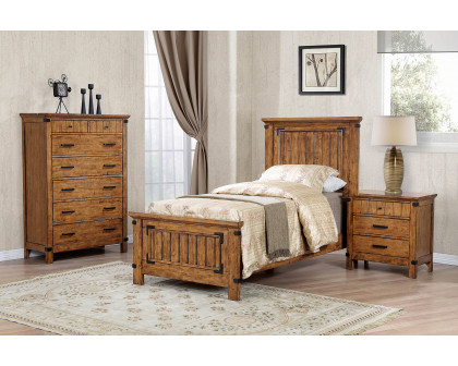 Coaster Brenner Twin Storage Bed - Rustic Honey