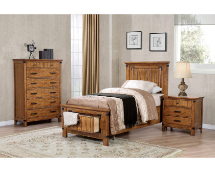 Coaster Brenner Twin Storage Bed - Rustic Honey