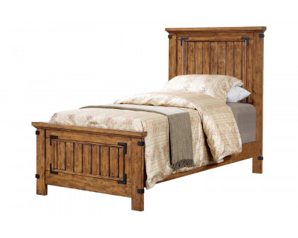 Coaster Brenner Twin Panel Bed - Rustic Honey