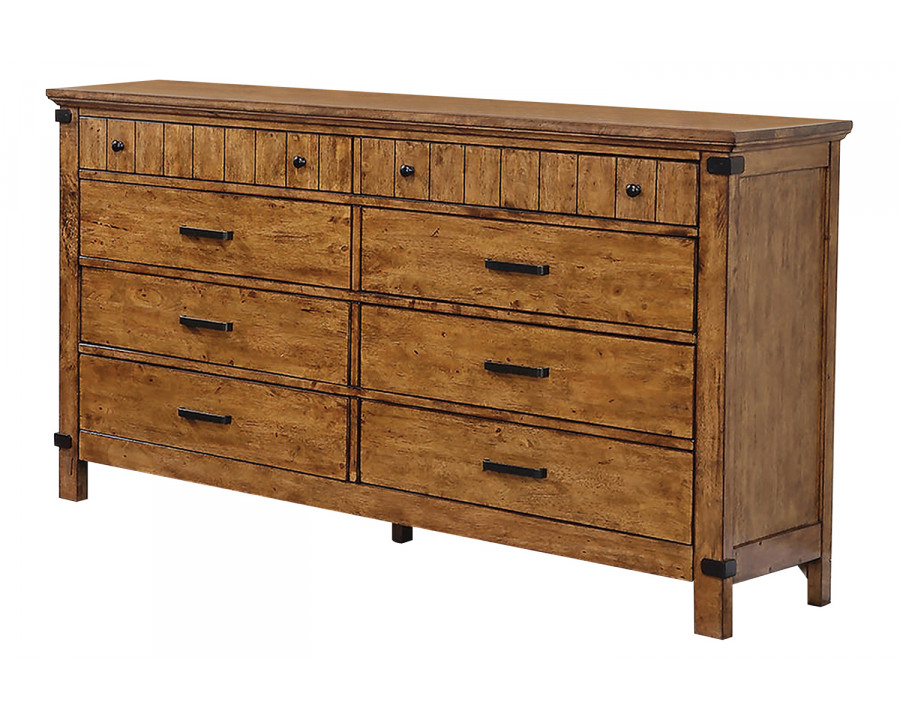 Coaster - Brenner 8-Drawer Dresser in Rustic Honey