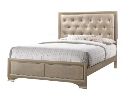 Coaster Beaumont Upholstered Eastern King Bed - Champagne