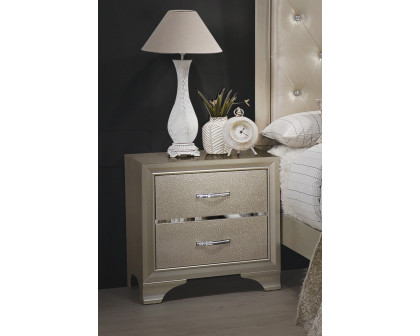 Coaster - Beaumont 2-Drawer Rectangular Nightstand in Champagne