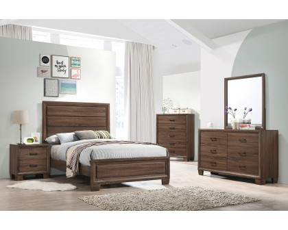 Coaster Brandon Full Panel Bed - Medium Warm Brown