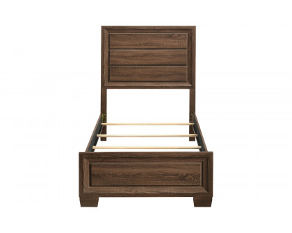 Coaster Brandon Twin Panel Bed - Medium Warm Brown