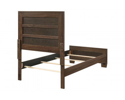 Coaster Brandon Twin Panel Bed - Medium Warm Brown