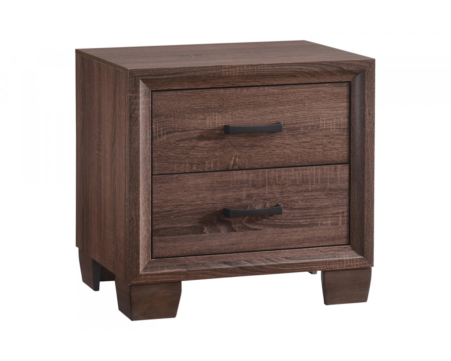 Coaster - Brandon 2-Drawer Nightstand in Medium Warm Brown