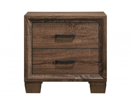 Coaster - Brandon 2-Drawer Nightstand in Medium Warm Brown