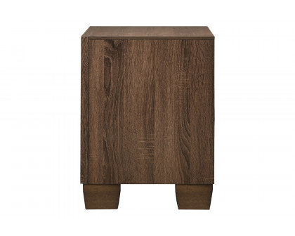 Coaster - Brandon 2-Drawer Nightstand in Medium Warm Brown