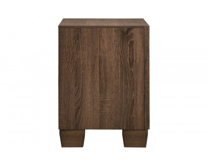 Coaster - Brandon 2-Drawer Nightstand in Medium Warm Brown