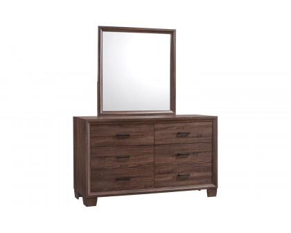 Coaster - Brandon 6-Drawer Dresser in Medium Warm Brown