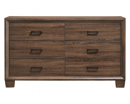 Coaster - Brandon 6-Drawer Dresser in Medium Warm Brown