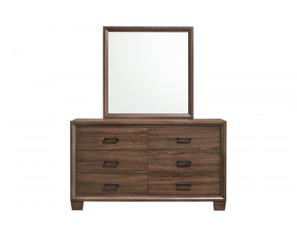 Coaster - Brandon Framed Mirror in Medium Warm Brown