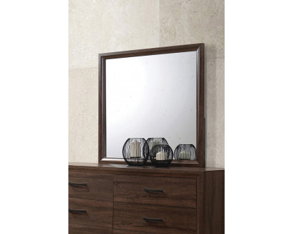 Coaster - Brandon Framed Mirror in Medium Warm Brown