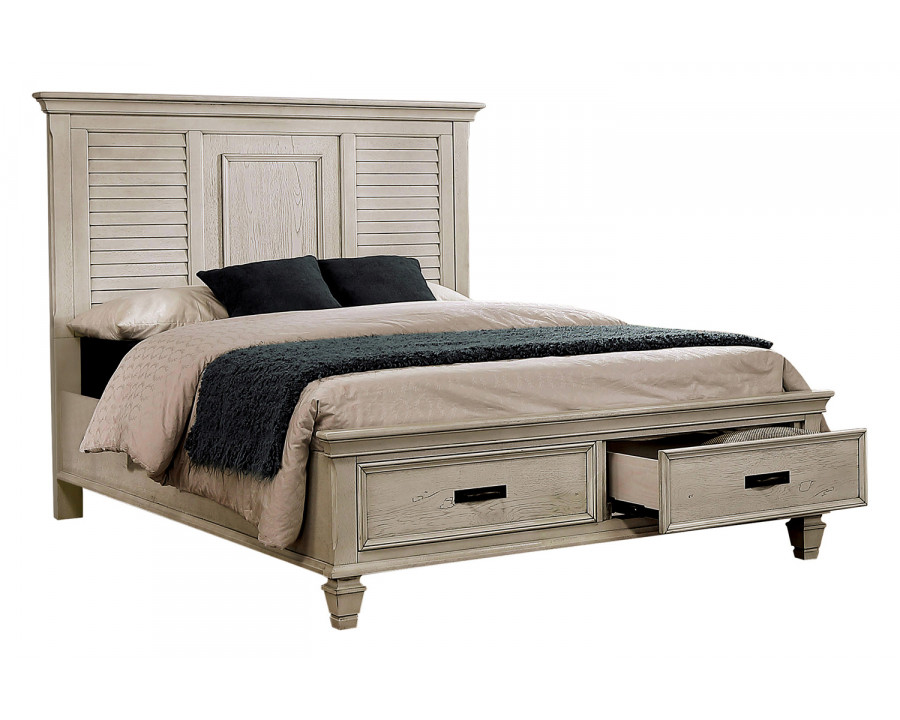 Coaster Franco Eastern King Storage Bed - Antique White