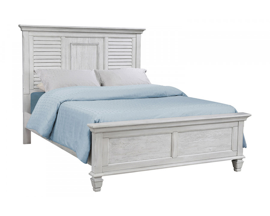 Coaster Franco Eastern King Panel Bed - Antique White