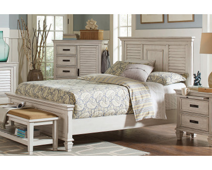 Coaster Franco Eastern King Panel Bed - Antique White