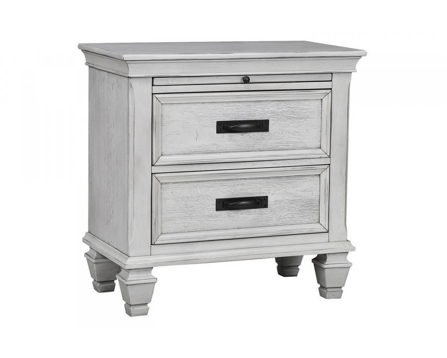 Coaster Franco 2-Drawer Nightstand - Antique White