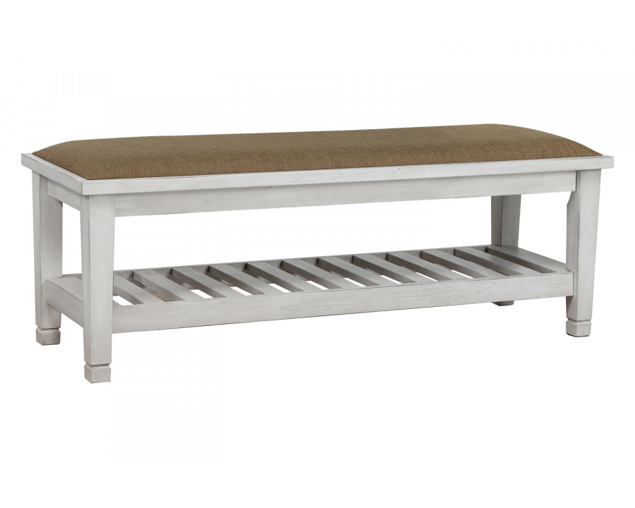 Coaster - Franco Bench Brown And in Antique White