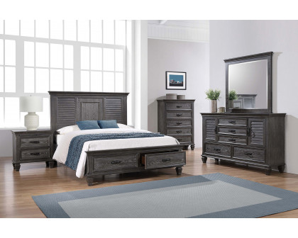 Coaster Franco Eastern King Platform Storage Bed - Weathered Sage