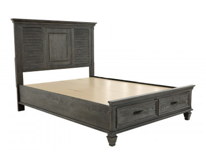 Coaster Franco Queen Platform Storage Bed - Weathered Sage