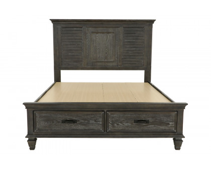 Coaster Franco Queen Platform Storage Bed - Weathered Sage