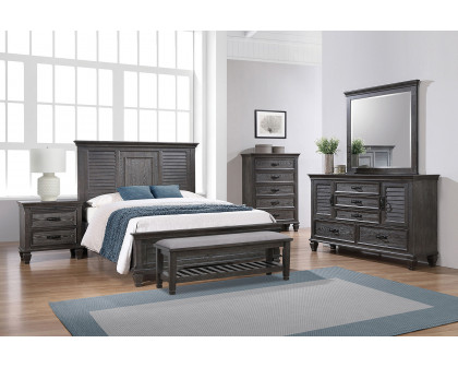 Coaster Franco Eastern King Panel Bed - Weathered Sage