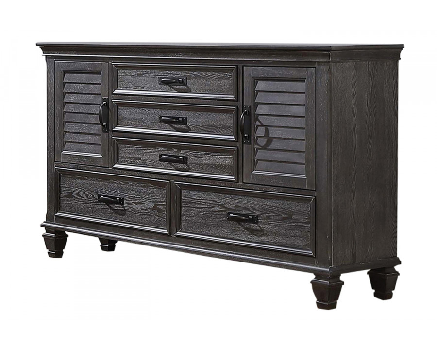 Coaster - Franco 5-Drawer Dresser with 2 Louvered Doors