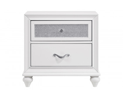 Coaster Barzini 2-Drawer Nightstand - White