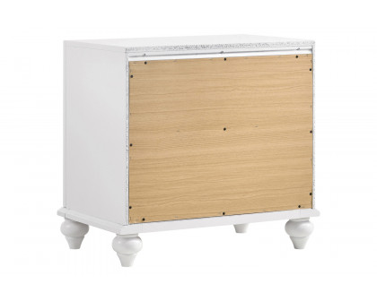 Coaster Barzini 2-Drawer Nightstand - White