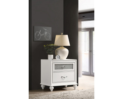 Coaster Barzini 2-Drawer Nightstand - White