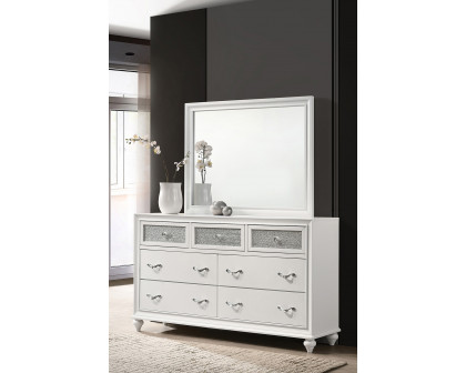 Coaster Barzini Rectangle Dresser Mirror - White