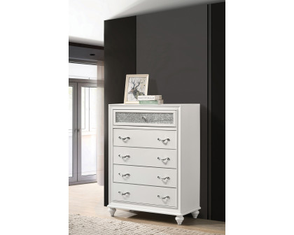 Coaster Barzini 5-Drawer Chest - White