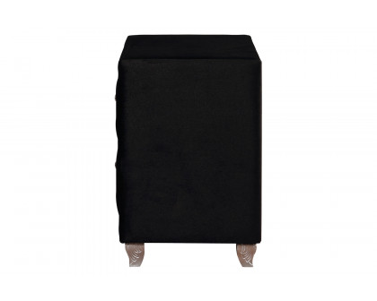 Coaster Deanna 2-Drawer Rectangular Nightstand - Black