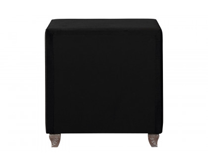 Coaster Deanna 2-Drawer Rectangular Nightstand - Black