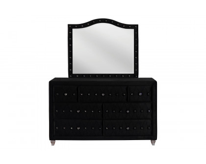 Coaster Deanna Button Tufted Mirror - Black