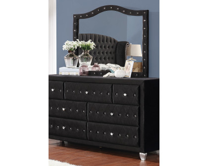 Coaster Deanna Button Tufted Mirror - Black