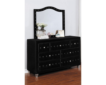 Coaster Deanna Button Tufted Mirror - Black