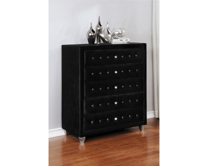 Coaster Deanna 5-Drawer Rectangular Chest - Black