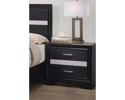 Coaster Miranda 2-Drawer Nightstand Tray - Black